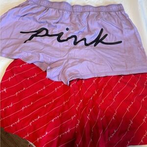 2 PINK VS PJ shorts